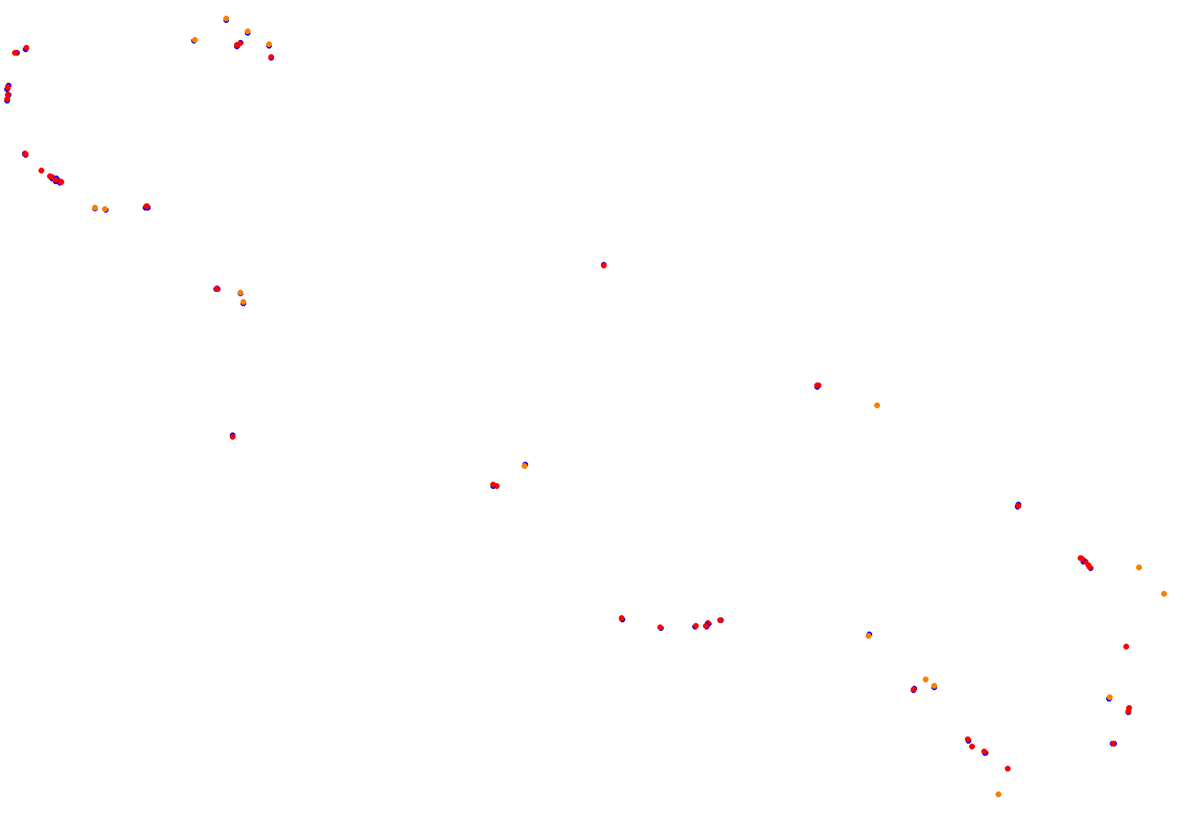 Suzuka International Circuit East collisions