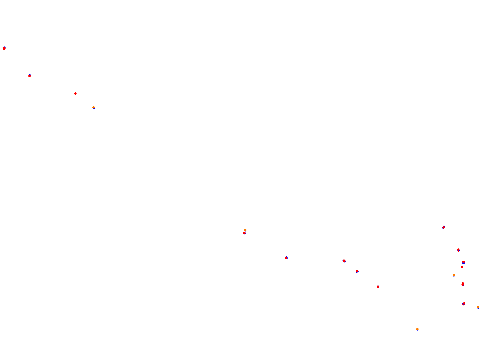 Suzuka International Circuit East collisions